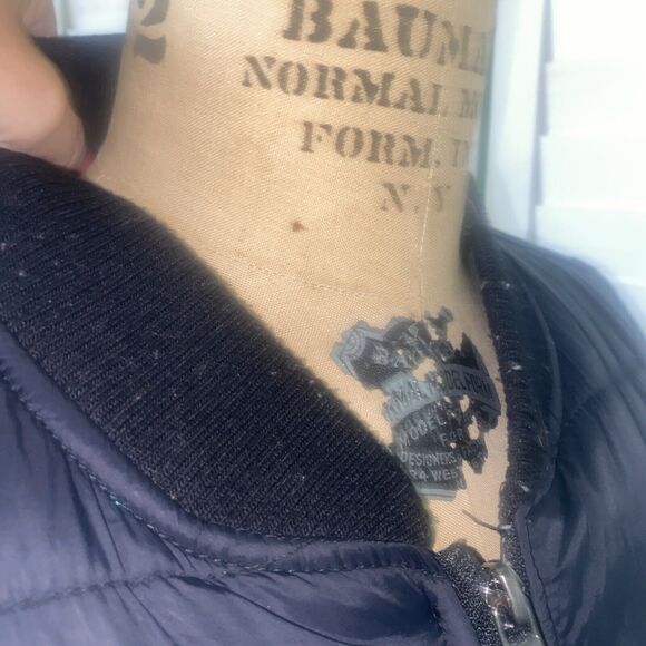 Bebe Sport Women’s Black Puffer Jacket Coat Jacket Large - Picture 8 of 10